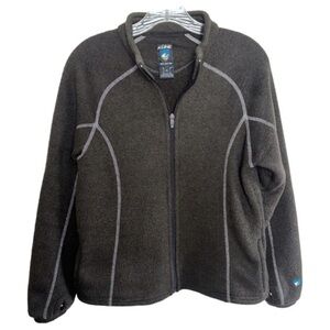 Kuhl Alfpaca Women’s Fleece Full Zip Brown Jacket Small